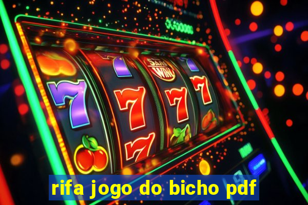 rifa jogo do bicho pdf